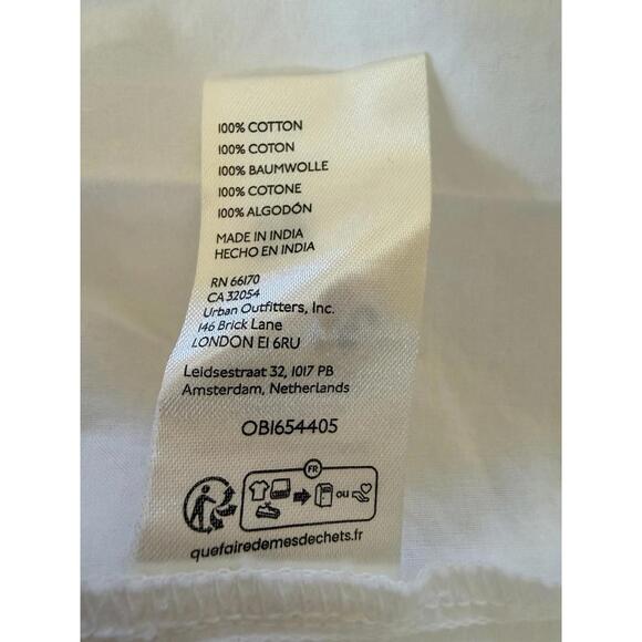 New Free People Eleanor Layered Sweatshirt Minidress In Ivory Size L $128 - Picture 10 of 10